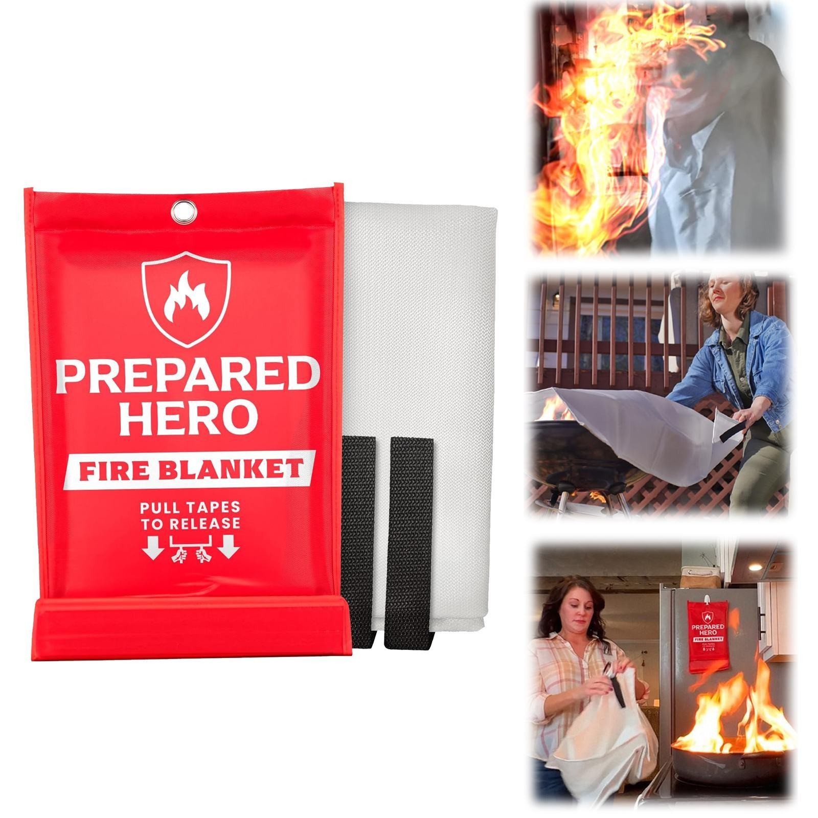 Fire Blanket,Fire Blankets Emergency For Home, Christmas Clearance! Emergency Fire Blanket Fire Suppression Blanket For Kitchen Fire Blanket For Home Fiberglass Fire Blanket